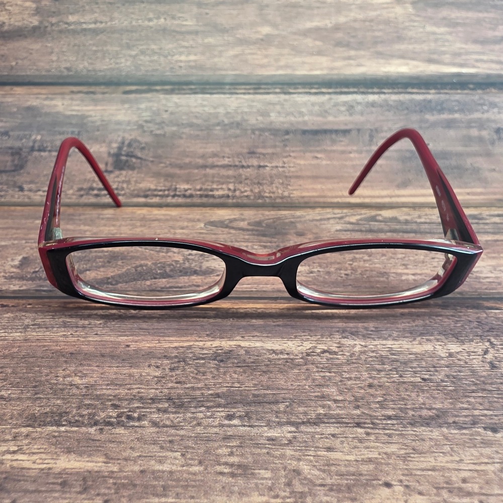 Kinto Belgium 9592KF Red Black Rectangular Eyeglass Frames 45-19-784